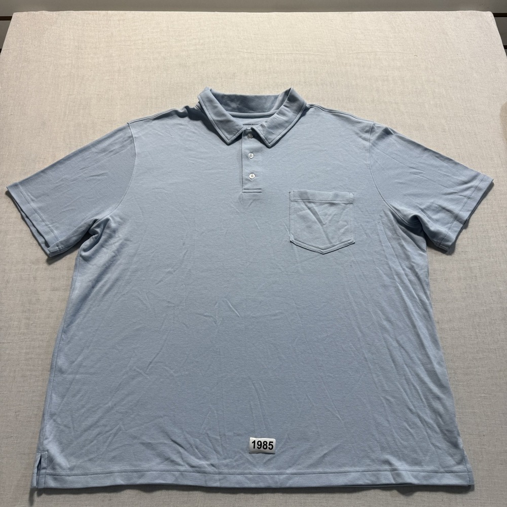 Amazon Essentials Polo Shirt‎ Mens 2XL Light Blue New without Tags